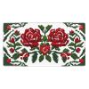 YYHWHJDE Embroidery Style Rose Pattern Large Office Gaming Mouse pad 16 x 29.5 in : Strong Adhesion and Durability Precision Edge Locking view 1