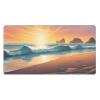 YYHWHJDE Sunny Ocean Beach Pattern Large Office Gaming Mouse pad 16 x 29.5 in : Strong Adhesion and Durability Precision Edge Locking view 1