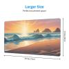 YYHWHJDE Sunny Ocean Beach Pattern Large Office Gaming Mouse pad 16 x 29.5 in : Strong Adhesion and Durability Precision Edge Locking view 2