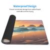 YYHWHJDE Sunny Ocean Beach Pattern Large Office Gaming Mouse pad 16 x 29.5 in : Strong Adhesion and Durability Precision Edge Locking view 3