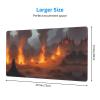 YYHWHJDE Burning Guitar Prints Large Office Gaming Mouse pad 16 x 29.5 in : Strong Adhesion and Durability Precision Edge Locking view 2