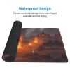 YYHWHJDE Burning Guitar Prints Large Office Gaming Mouse pad 16 x 29.5 in : Strong Adhesion and Durability Precision Edge Locking view 3