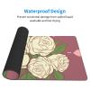 YYHWHJDE White Rose of Love Pattern Large Office Gaming Mouse pad 16 x 29.5 in : Strong Adhesion and Durability Precision Edge Locking view 3