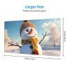 YYHWHJDE Cartoon Winter Snowman Picture Large Office Gaming Mouse pad 16 x 29.5 in : Strong Adhesion and Durability Precision Edge Locking view 2