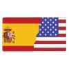 YYHWHJDE American Spain Flag Pattern Large Office Gaming Mouse pad 16 x 29.5 in : Strong Adhesion and Durability Precision Edge Locking view 1