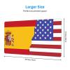 YYHWHJDE American Spain Flag Pattern Large Office Gaming Mouse pad 16 x 29.5 in : Strong Adhesion and Durability Precision Edge Locking view 2