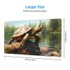 YYHWHJDE Turtle Write Picture Large Office Gaming Mouse pad 16 x 29.5 in : Strong Adhesion and Durability Precision Edge Locking view 2