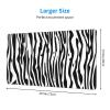 YYHWHJDE Zebra Print Pattern Large Office Gaming Mouse pad 16 x 29.5 in : Strong Adhesion and Durability Precision Edge Locking view 2