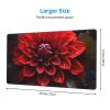 YYHWHJDE Pretty Red Flower Picture Large Office Gaming Mouse pad 16 x 29.5 in : Strong Adhesion and Durability Precision Edge Locking view 2