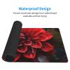 YYHWHJDE Pretty Red Flower Picture Large Office Gaming Mouse pad 16 x 29.5 in : Strong Adhesion and Durability Precision Edge Locking view 3