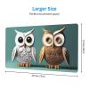 YYHWHJDE Cute Owls Pattern Large Office Gaming Mouse pad 16 x 29.5 in : Strong Adhesion and Durability Precision Edge Locking view 2