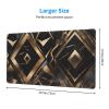 YYHWHJDE Black Gold Stone Pattern Pattern Large Office Gaming Mouse pad 16 x 29.5 in : Strong Adhesion and Durability Precision Edge Locking view 2