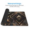 YYHWHJDE Black Gold Stone Pattern Pattern Large Office Gaming Mouse pad 16 x 29.5 in : Strong Adhesion and Durability Precision Edge Locking view 3