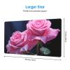 YYHWHJDE Two Pink Roses Picture Large Office Gaming Mouse pad 16 x 29.5 in : Strong Adhesion and Durability Precision Edge Locking view 2