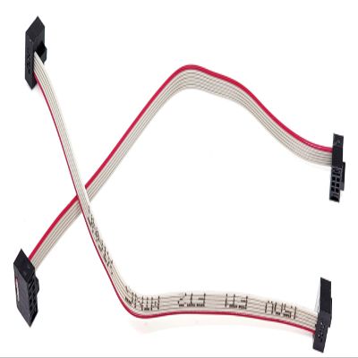 2-Pack 10cm 4 inches 1.27mm 6P 2x3 F/F Mini Female to Female IDC Connector on 0.635mm Pitch 6 Conductors 10 cm SWD Flat Ribbon Cable (6P-FF-10cm-2PK)