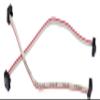 2-Pack 10cm 4 inches 1.27mm 6P 2x3 F/F Mini Female to Female IDC Connector on 0.635mm Pitch 6 Conductors 10 cm SWD Flat Ribbon Cable (6P-FF-10cm-2PK) view 1
