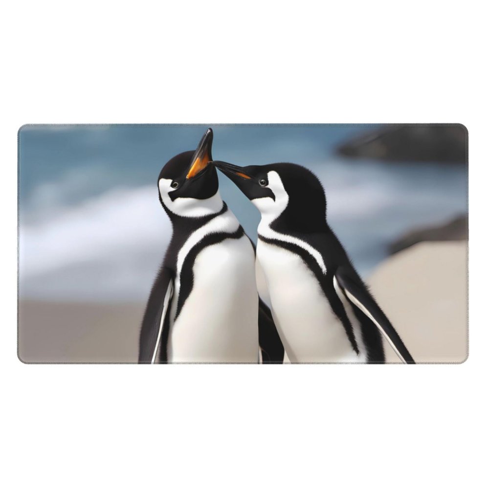 YYHWHJDE Cute Penguins Baby Taking Pictures Pattern Large Office Gaming Mouse pad 16 x 29.5 in : Strong Adhesion and Durability Precision Edge Locking