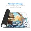 YYHWHJDE Sail Boat Nautical Compass Picture Large Office Gaming Mouse pad 16 x 29.5 in : Strong Adhesion and Durability Precision Edge Locking view 3