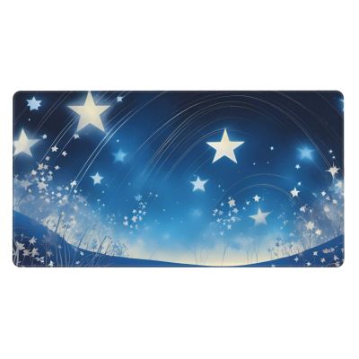 YYHWHJDE Blue Starry Sky Pattern Large Office Gaming Mouse pad 16 x 29.5 in : Strong Adhesion and Durability Precision Edge Locking