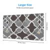 YYHWHJDE Quatrefoil Grey Pattern Large Office Gaming Mouse pad 16 x 29.5 in : Strong Adhesion and Durability Precision Edge Locking view 2