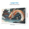 YYHWHJDE Fish leap Dragon gate Pattern Large Office Gaming Mouse pad 16 x 29.5 in : Strong Adhesion and Durability Precision Edge Locking view 2