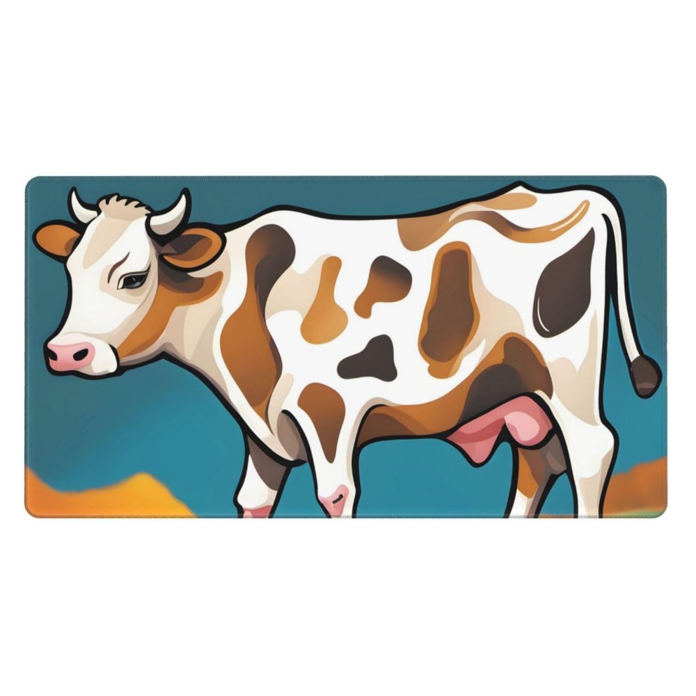 YYHWHJDE Abstract Cow Skin Prints Large Office Gaming Mouse pad 16 x 29.5 in : Strong Adhesion and Durability Precision Edge Locking