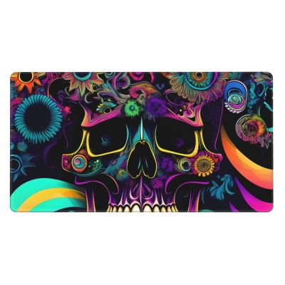 YYHWHJDE Psychous Skeleton Pattern Large Office Gaming Mouse pad 16 x 29.5 in : Strong Adhesion and Durability Precision Edge Locking
