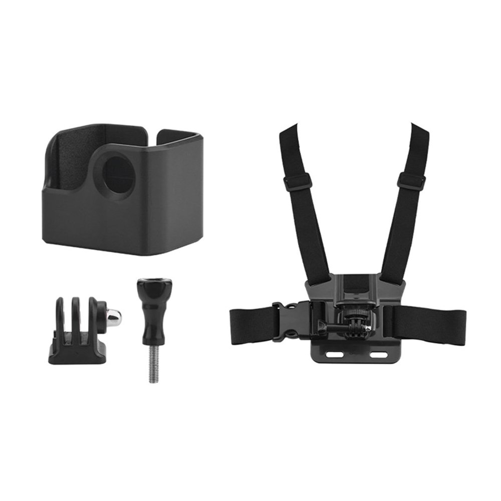 Chest Mount Strap Holder with Expansion Adapter Frame Border Compatible with DJI Osmo Pocket 3 Accessories Action Camera Quick Release POV Vlog Accessories