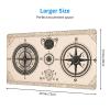 YYHWHJDE Magical Design Norse Runes Compass Pattern Large Office Gaming Mouse pad 16 x 29.5 in : Strong Adhesion and Durability Precision Edge Locking view 2