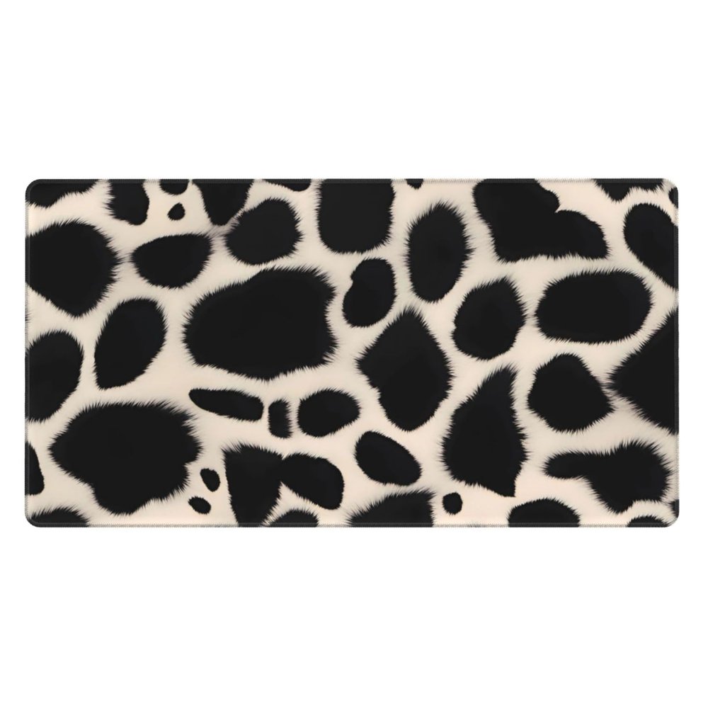 YYHWHJDE Nice Cowhide Pattern Large Office Gaming Mouse pad 16 x 29.5 in : Strong Adhesion and Durability Precision Edge Locking