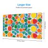 YYHWHJDE Cartoon Color Circle Pattern Large Office Gaming Mouse pad 16 x 29.5 in : Strong Adhesion and Durability Precision Edge Locking view 2