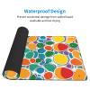 YYHWHJDE Cartoon Color Circle Pattern Large Office Gaming Mouse pad 16 x 29.5 in : Strong Adhesion and Durability Precision Edge Locking view 3