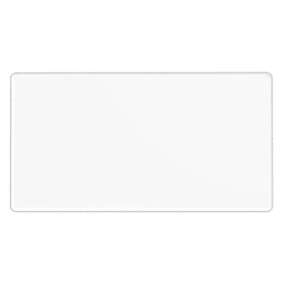 YYHWHJDE Solid Color White Pattern Large Office Gaming Mouse pad 16 x 29.5 in : Strong Adhesion and Durability Precision Edge Locking