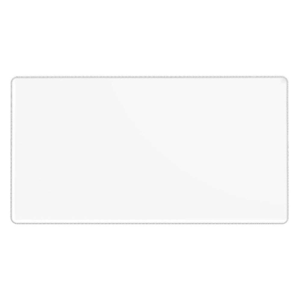 YYHWHJDE Solid Color White Pattern Large Office Gaming Mouse pad 16 x 29.5 in : Strong Adhesion and Durability Precision Edge Locking