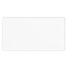 YYHWHJDE Solid Color White Pattern Large Office Gaming Mouse pad 16 x 29.5 in : Strong Adhesion and Durability Precision Edge Locking view 1