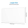 YYHWHJDE Solid Color White Pattern Large Office Gaming Mouse pad 16 x 29.5 in : Strong Adhesion and Durability Precision Edge Locking view 2