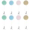 QENWKXZ 8Pcs Macaron Smartphone Screen Wipe Portable Phone Screen Cleaner with Lanyard Reusable Mobile Phone Screen Glasses Lens Wipes Decorative Phone Screen Cleaner for Eyeglasses Sunglasses 3.5x1.6 view 1