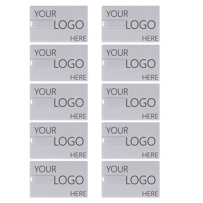 Custom Credit Card USB Flash Drives 50 Pack, Personalized Logo Text Bulk - as Corporate Gifts and Promotional Giveaways (64GB, 50PACK)