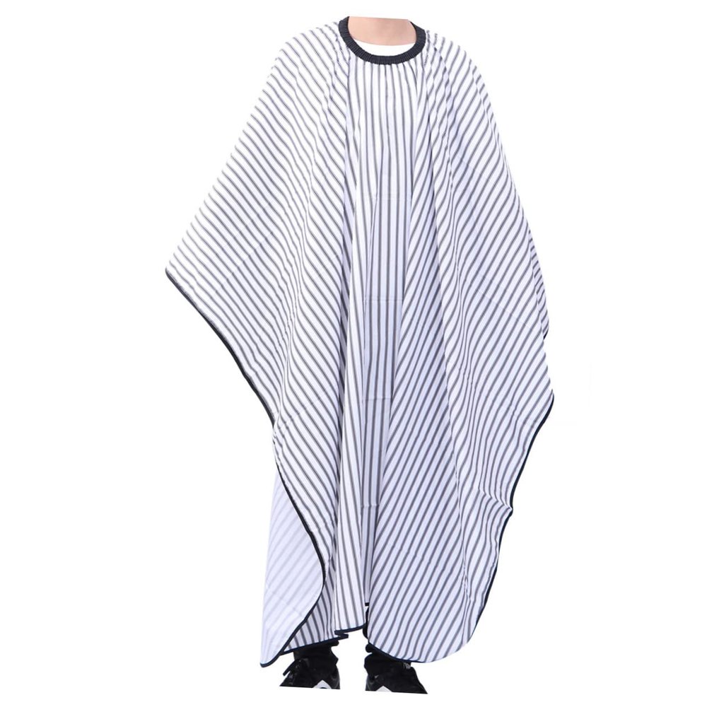 NOLITOY Stripe Hair Cutting Cape Unisex Barber Apron for Salon Use Lightweight and Design for Hair Dye and Styling
