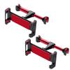LXQTAO Car Headrest Stand - Advanced Rotatable Lazy Stand for Mobile Phones, Tablets, Gaming Devices 4.7-12.9 inch Device Use C Style (2 x Red) view 1