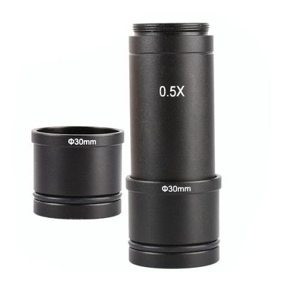 0.5X C Mount Electronic Eyepiece, 23.2mm to 30mm 30.5mm Ring Adapter, Microscope CCD Camera Eyepiece for Industrial Cameras Microscopes, 0.5X Mount Electronic Eyepiece