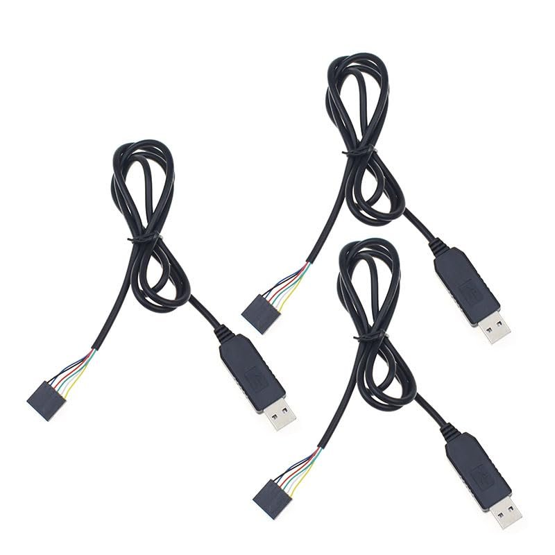 3pcs 6Pin FT6Pin FTDI USB to Serial Adapter Module USB to TTL 232 Cable