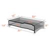 Acrylic Monitor Stand, Combination 2-layer computer monitor bracket(22x12x5 Inch), Desk Organizer Desktop Printer Laptop Storage Shelf Screen Holder Phone Holderfor Keyboard Storage& Multi-Media view 2