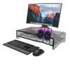 Acrylic Monitor Stand, Combination 2-layer computer monitor bracket(22x12x5 Inch), Desk Organizer Desktop Printer Laptop Storage Shelf Screen Holder Phone Holderfor Keyboard Storage& Multi-Media view 4