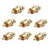 ALOEU 8Pcs Socket Cover Cap Gold Plated RCA Cap Plug Short-Circuit Socket Phono Connector Shielding RCA Shielding Plug view 1