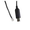 AJOHBM FT232RL USB to RS485 RJ11 RJ12 Plug Adapter Serial Communication Cable for TSINO-Dynatron COOLDRIVE CR/RC/R Series SERVO(3m) view 3