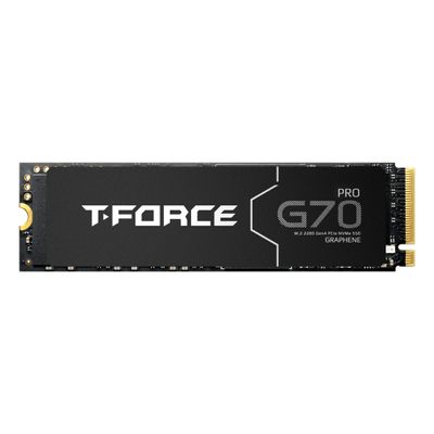 TEAMGROUP T-Force G70 PRO Graphene Heatsink 2TB DRAM SLC Cache 3D TLC NAND NVMe InnoGrit PCIe Gen4x4 M.2 2280 Gaming Internal SSD Works with PS5 Read/Write 7400/6800 MB/s TM8FFH002T0C129