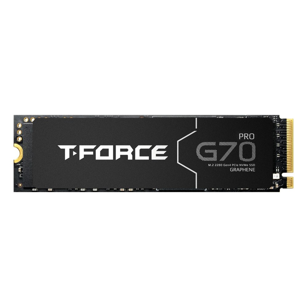 TEAMGROUP T-Force G70 PRO Graphene Heatsink 2TB DRAM SLC Cache 3D TLC NAND NVMe InnoGrit PCIe Gen4x4 M.2 2280 Gaming Internal SSD Works with PS5 Read/Write 7400/6800 MB/s TM8FFH002T0C129