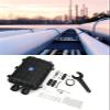 Leopacat Efficient Fiber Connector Storage, Termination Box Outdoor Cable Connection Plastic Sealed Kit Optic Splice Enclosure IP68 Waterproof in Out Horizontal Rated Black view 4