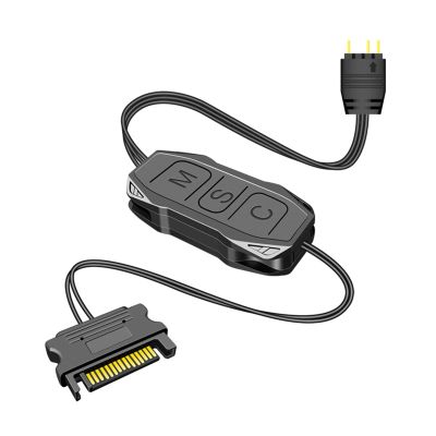 CHICHIYANG ARGB Controller 5V 3Pin to SATA Power Supply Light Stripe Mini Remote Controller